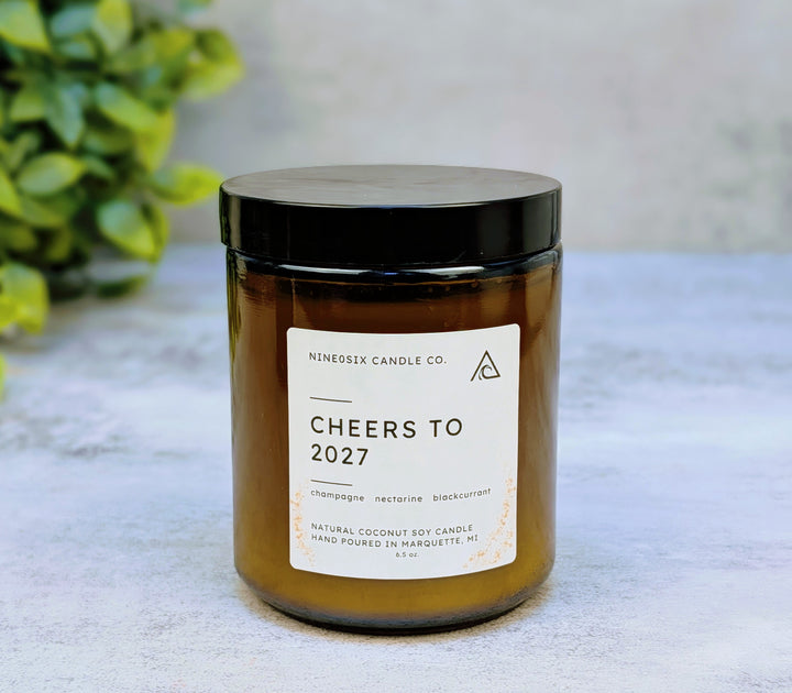 Amber Jar Candle - Cheers to 2027