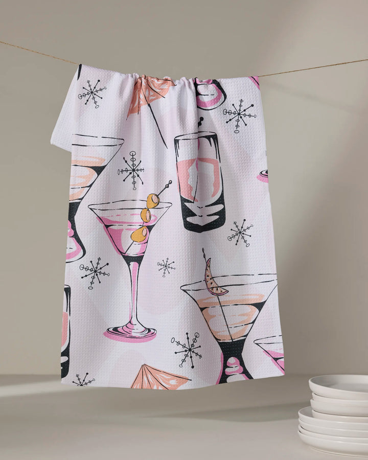 Cocktail Hour Tea Towel