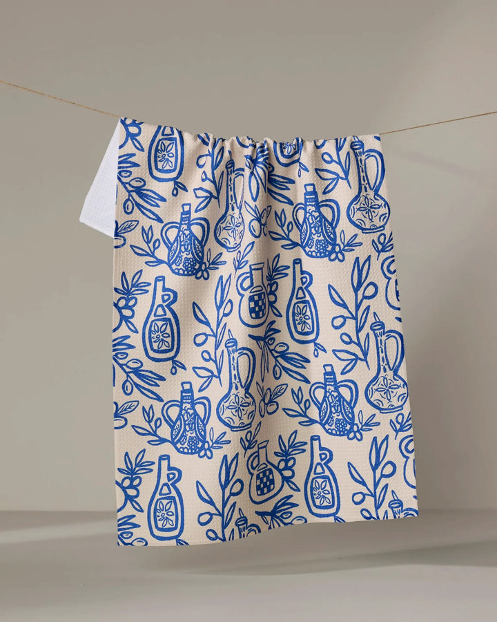 Mediterranean Pour Tea Towel