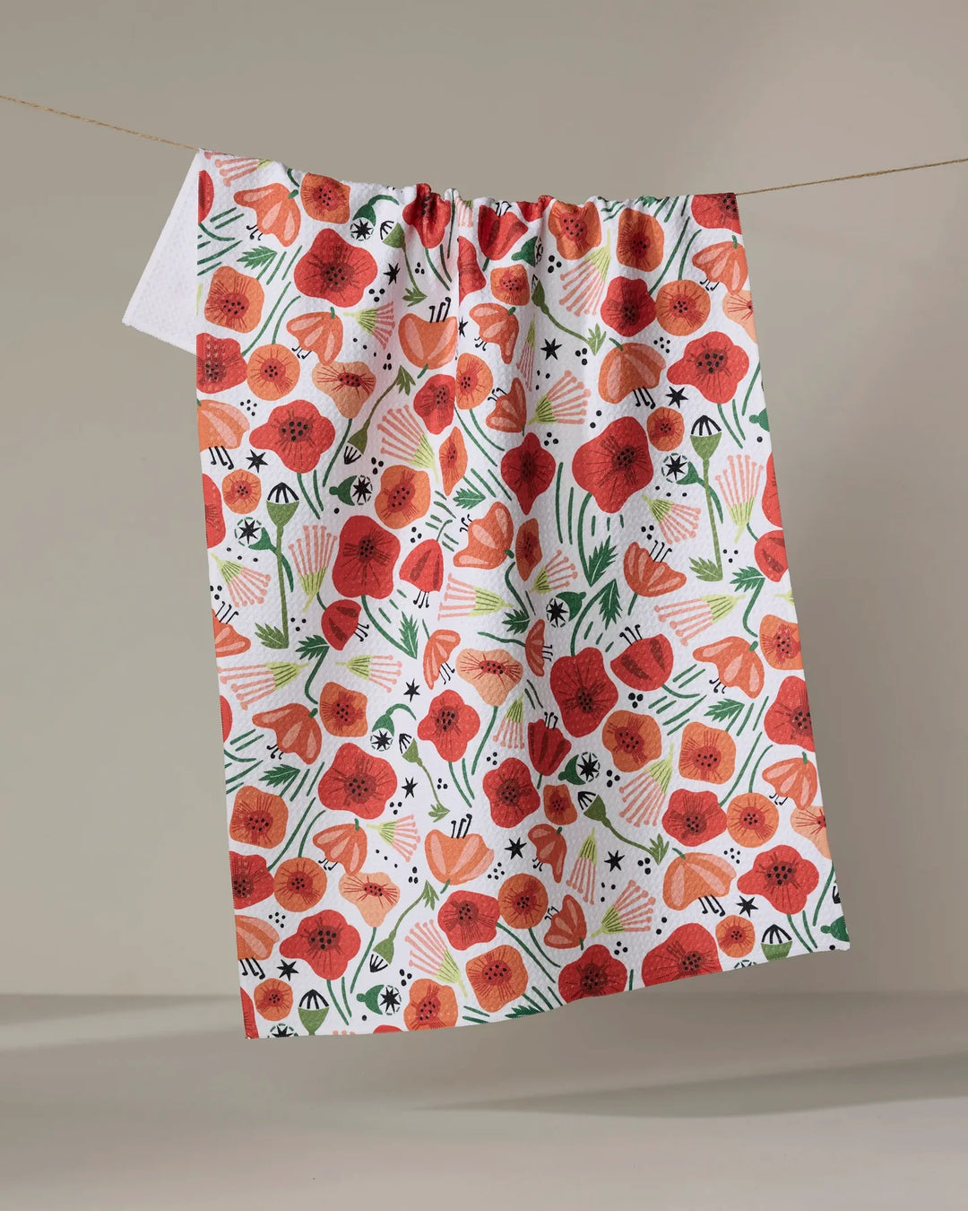 Poppy Power Tea Towel
