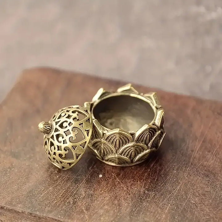Hollow Lotus Shaped Incense Burner