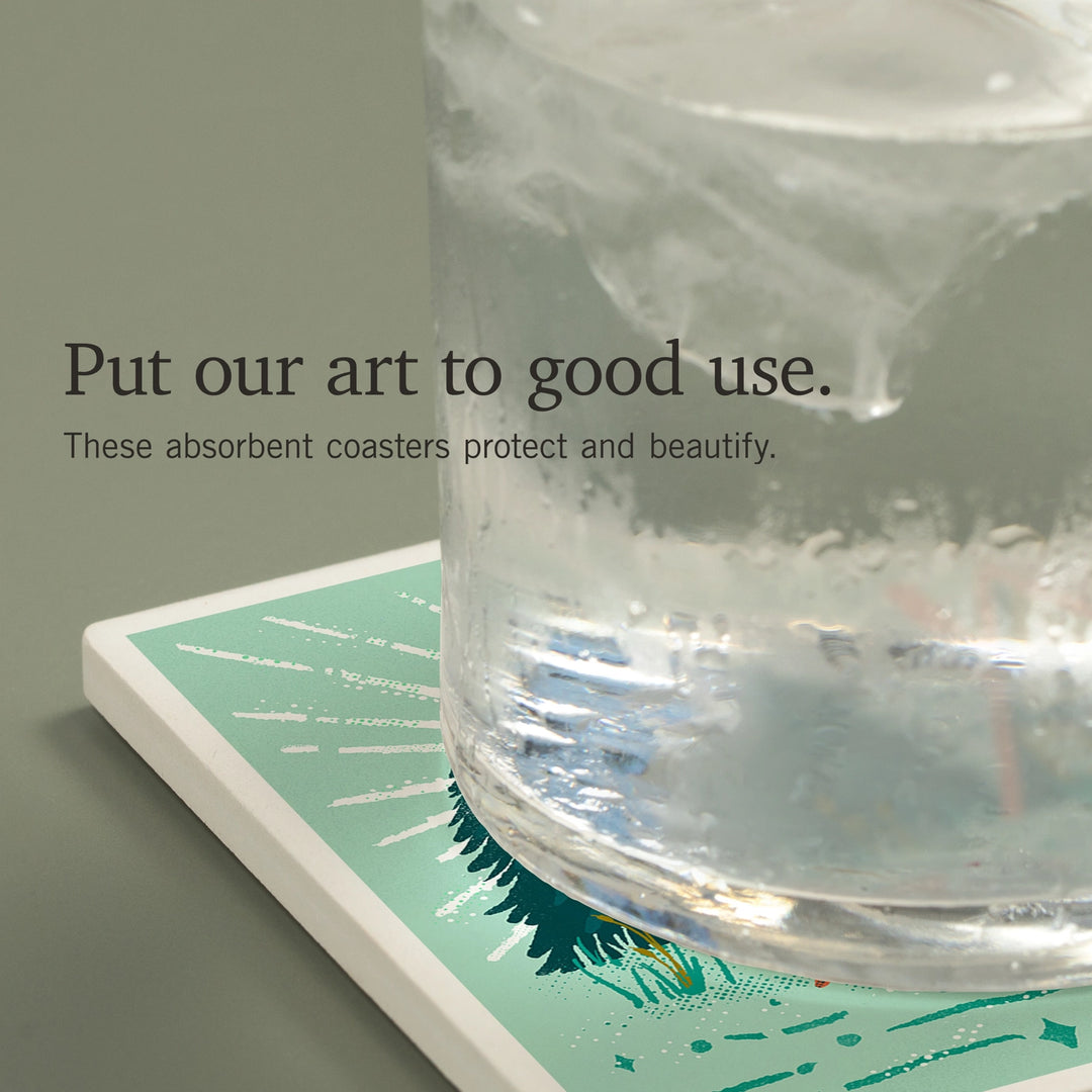 Lake Life - Ceramic Coaster