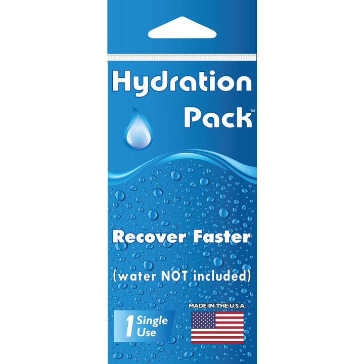 Hydration Pack: Electrolyte, face wipes, and lip balm to go.