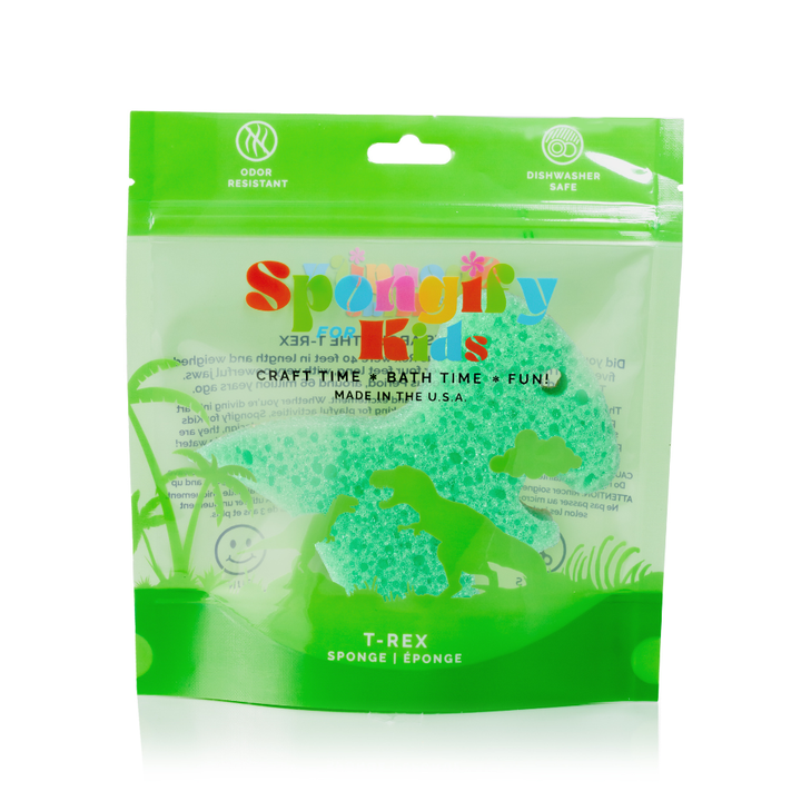 Spongify™ Bath Sponge for Kids - T-Rex Dinosaur