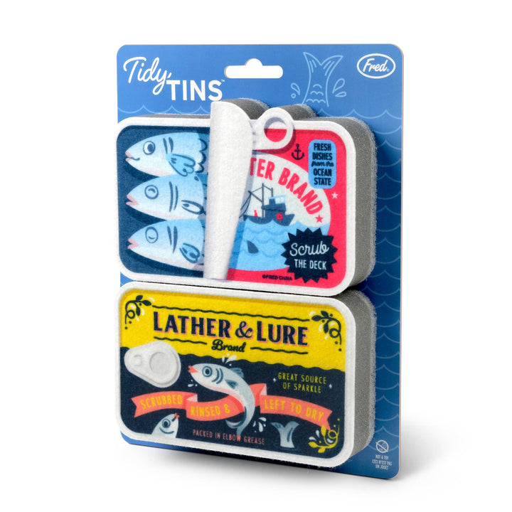 Tidy Tins Sardines Sponges - 2 Pack