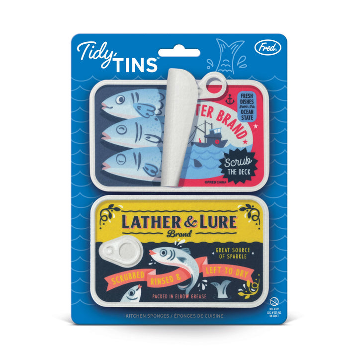 Tidy Tins Sardines Sponges - 2 Pack