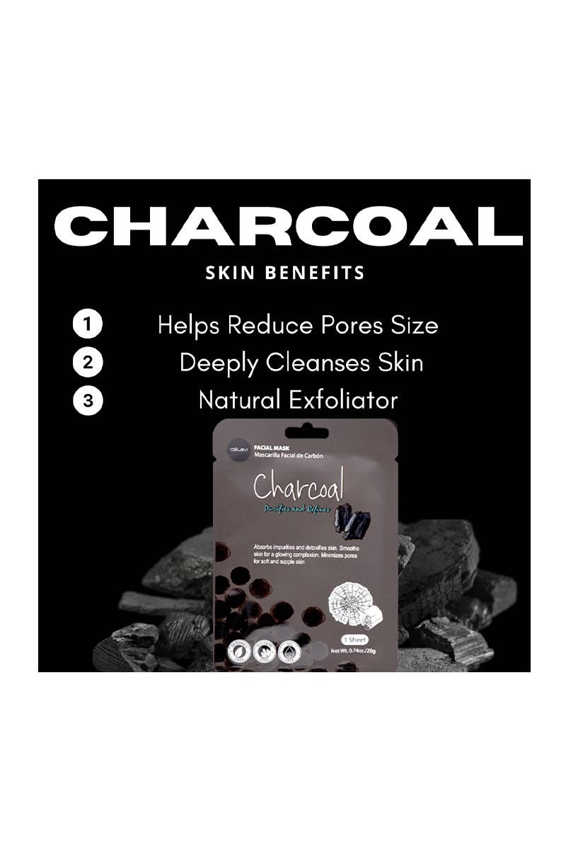 Charcoal Facial Mask - Purifies