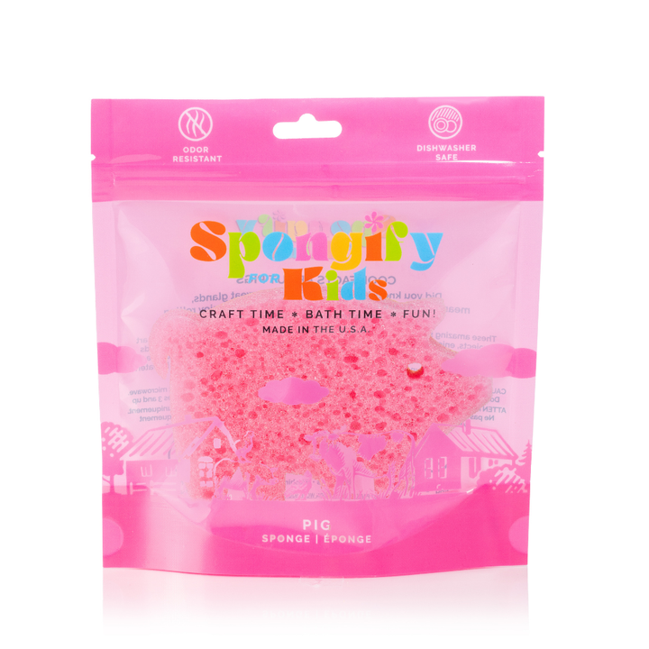 Spongify™ Bath Sponge for Kids - Pig Farm Animals