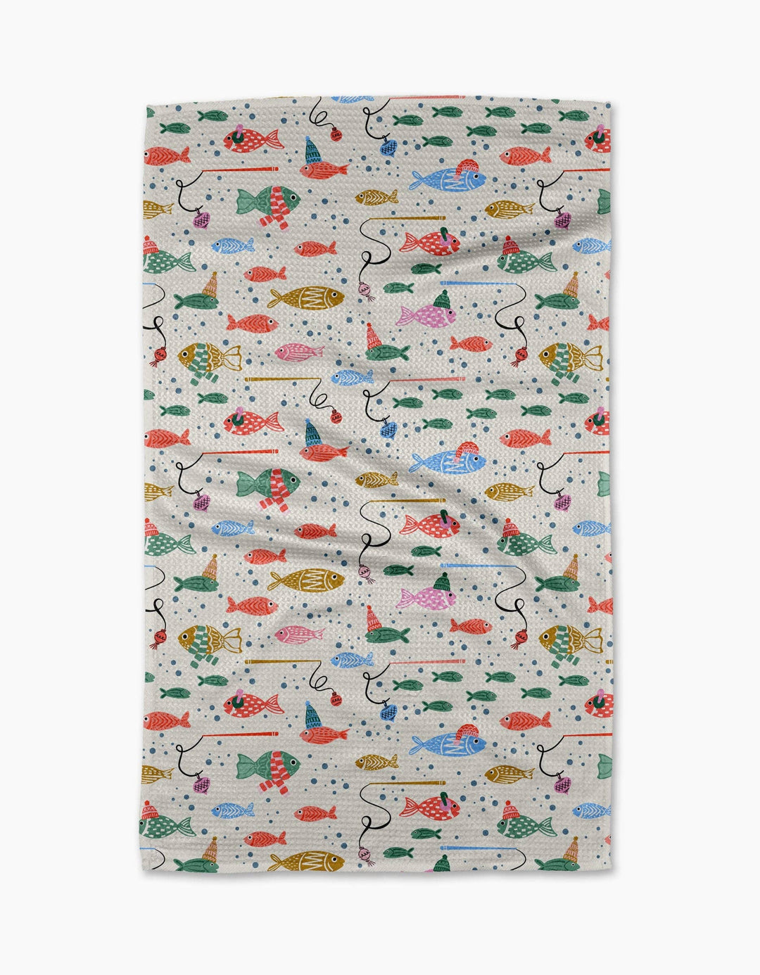 Light Holiday Fish Tea Towel
