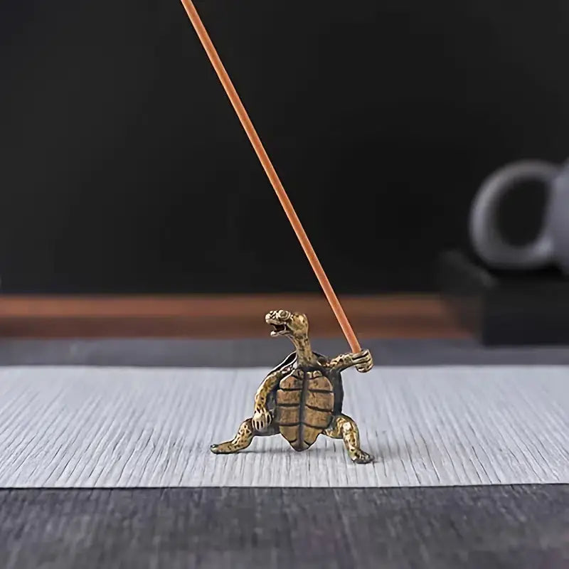 Kung Fu Turtle Incense Holder