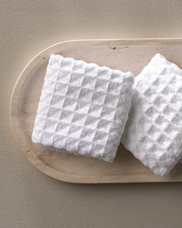 Cloud Waffle Washcloth Set