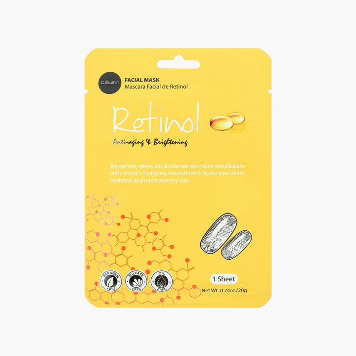 Retinol Facial Mask - Antiaging & Brightening