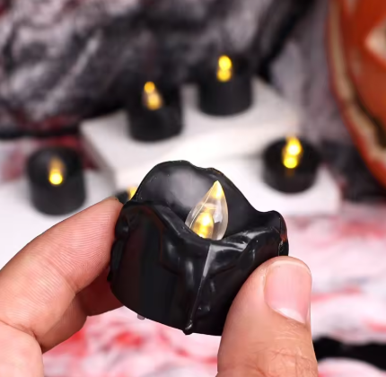Assorted Flameless LED Candles for Halloween Decor