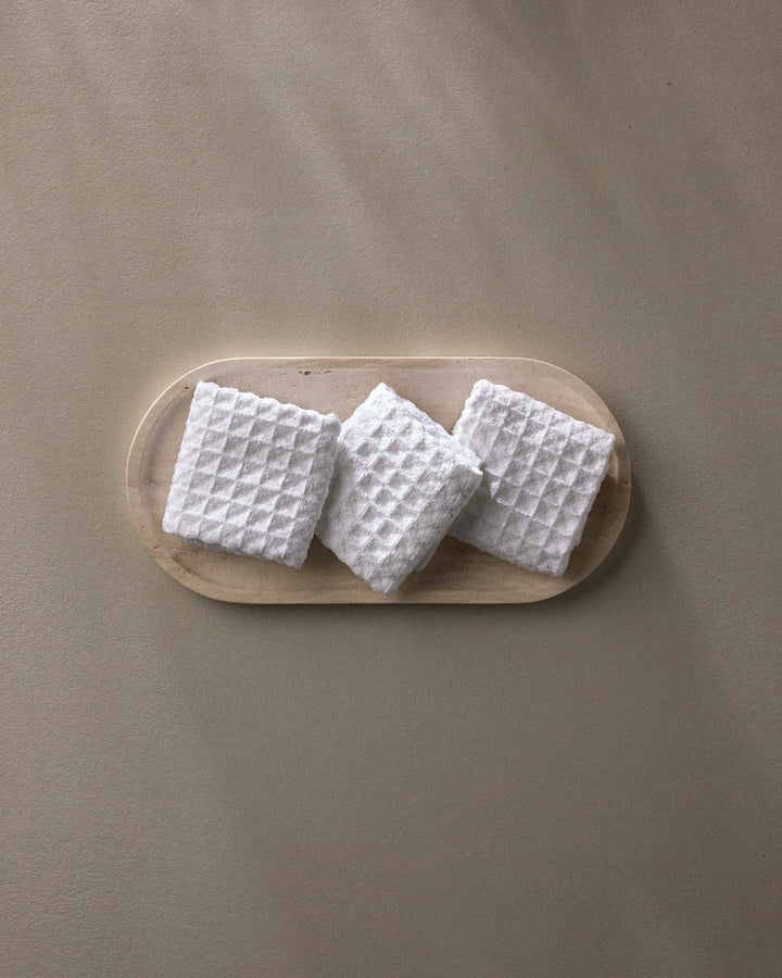 Cloud Waffle Washcloth Set