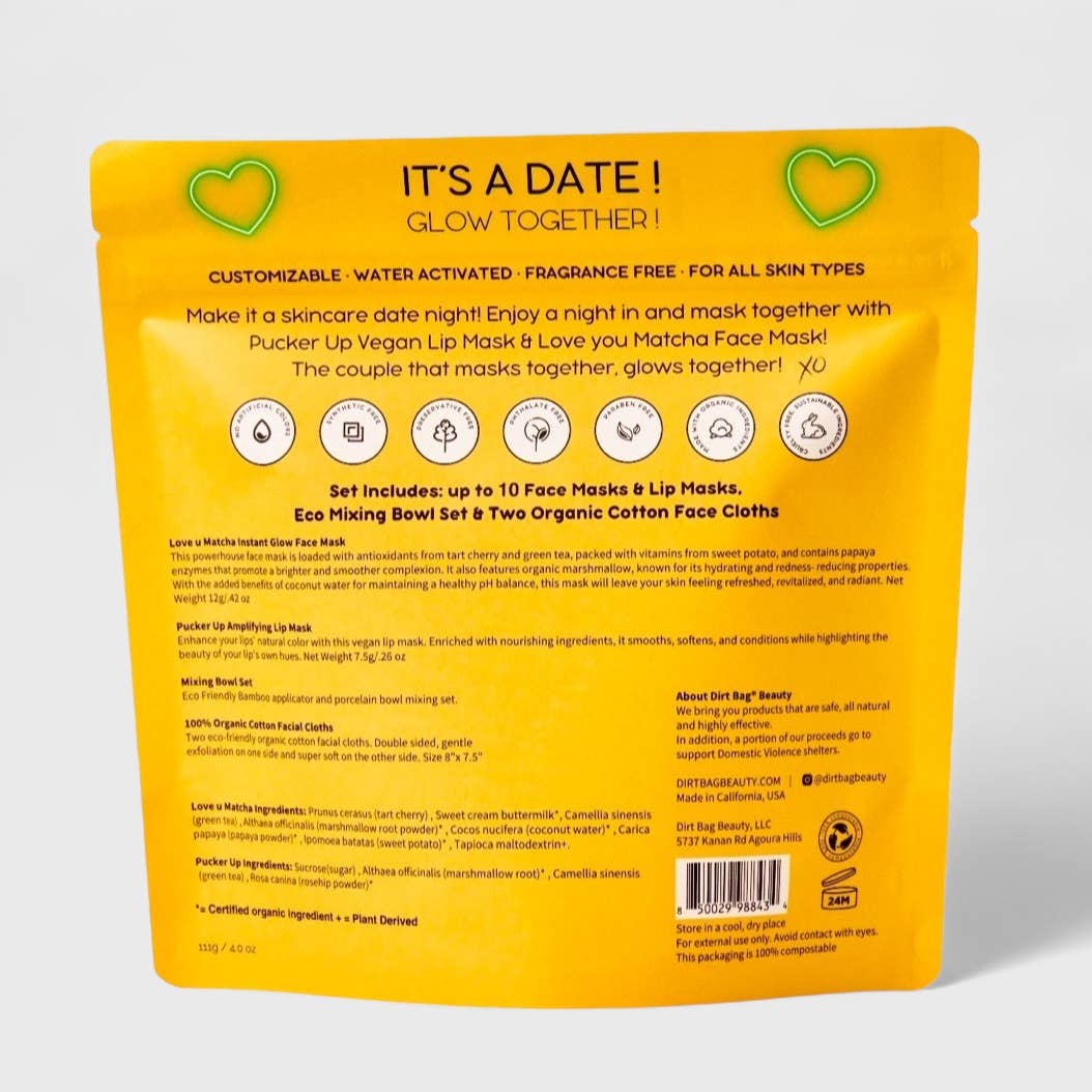 Date Night Glow Together -Face Mask Gift Set- up to 10 Masks