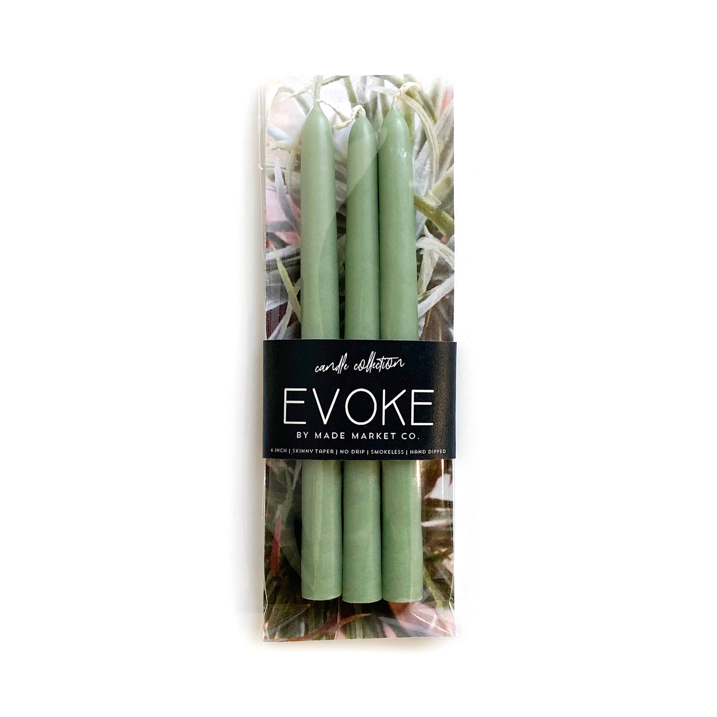 Succulent - Skinny Tapered Candles