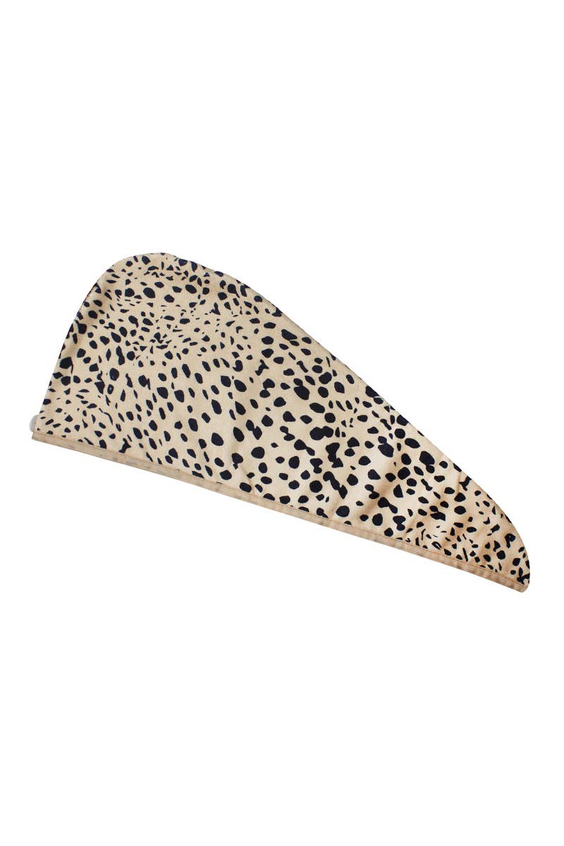 Spa Solutions Hair Turban - Cheetah