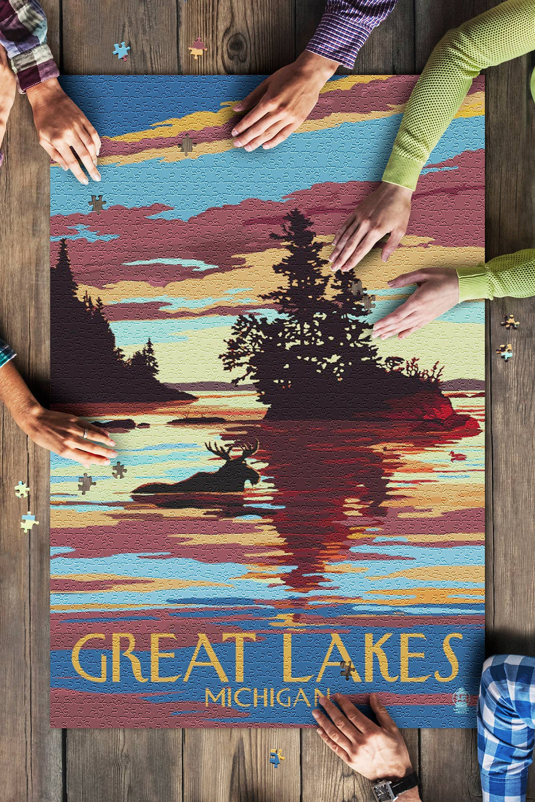 1000 Piece Puzzle - Great Lakes, Michigan