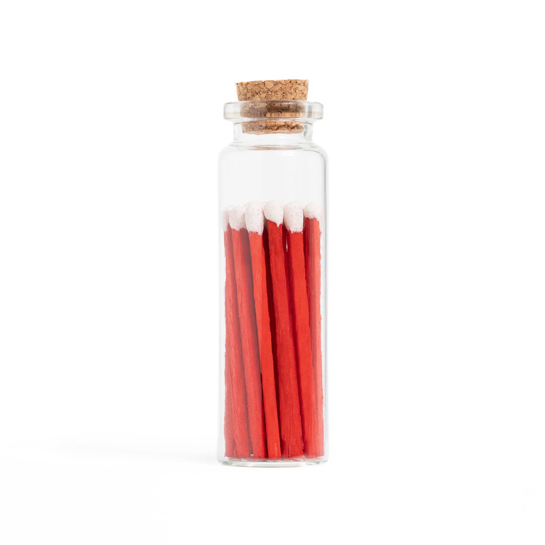 Red Velvet Cake Matches in Small Corked Vial