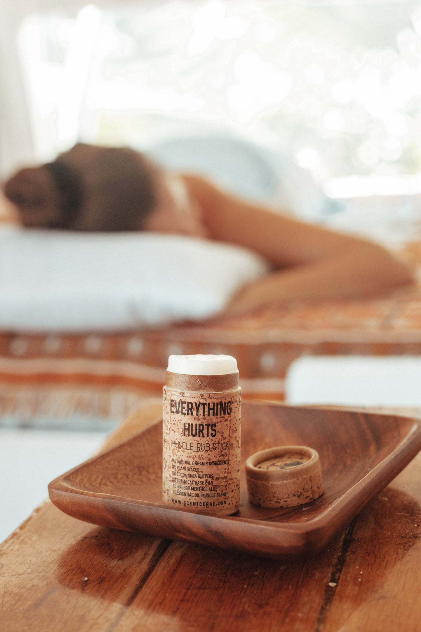 EVERYTHING HURTS Muscle Rub 1 oz push up