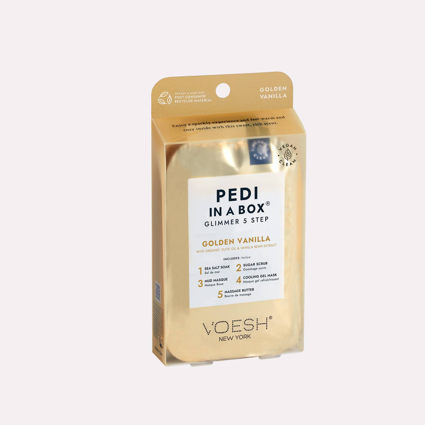 Pedi in a Box Glimmer 5 Step Golden Vanilla