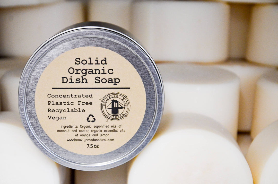 Solid Dish Soap - Plastic Free, Vegan, Zero Waste