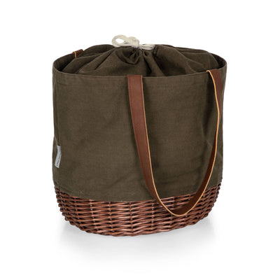 Coronado Canvas and Willow Basket Tote - Core