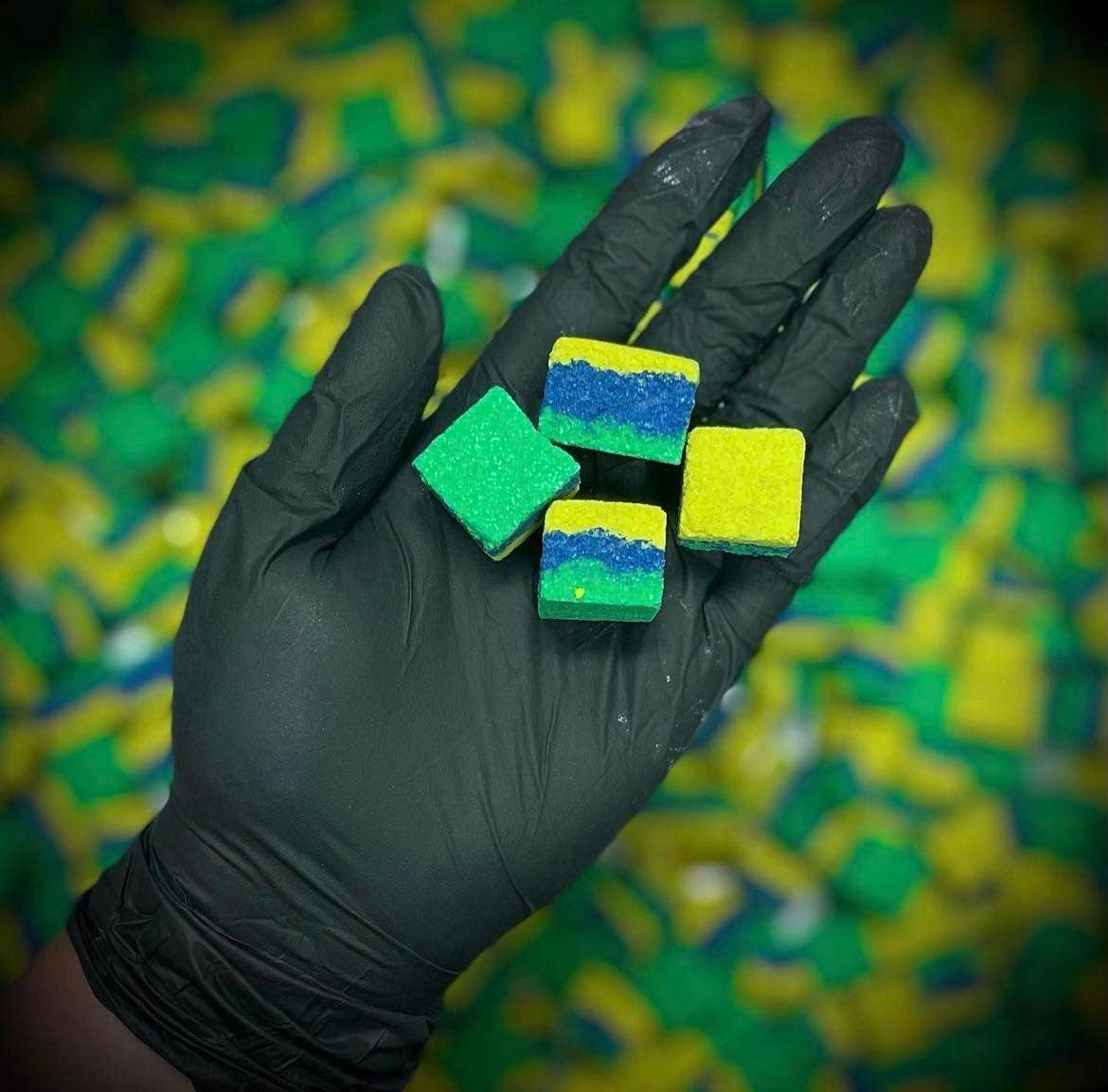 Green/Blue Mini Bath Bombs
