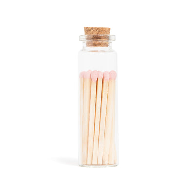 Baby Pink Matches in Small Corked Vial