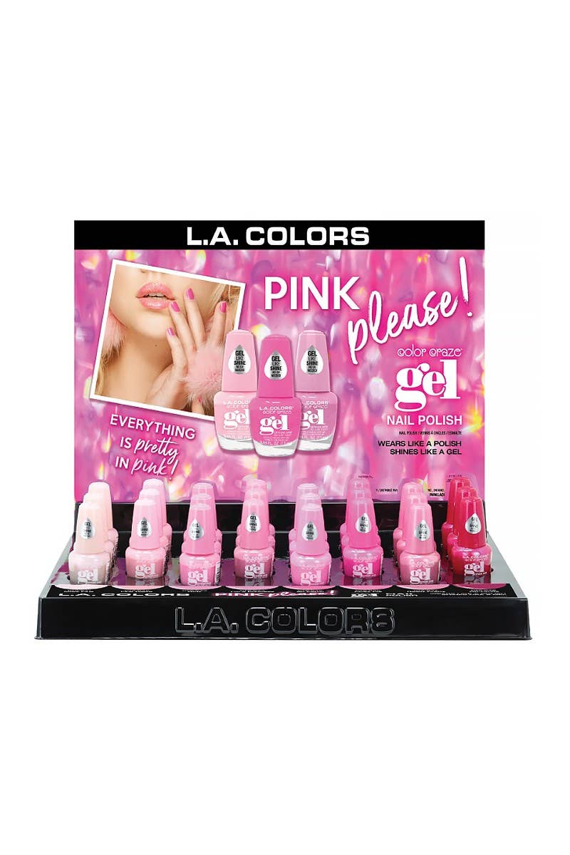 LA Colors Pink Please Gel Nail Polish