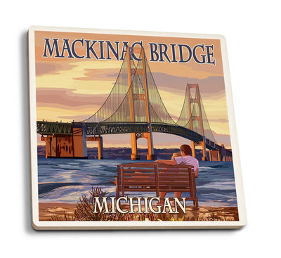 Mackinac Bridge - Ceramic Coaster