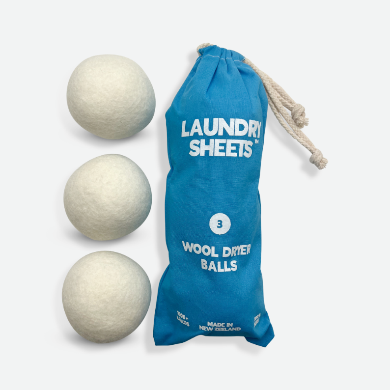 Laundry Sheets - Wool dryer balls (3-Pack)